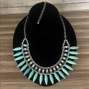 Elegant Turquoise Statement Necklace